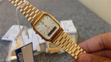 casio fake gold watch|how to check for casio.